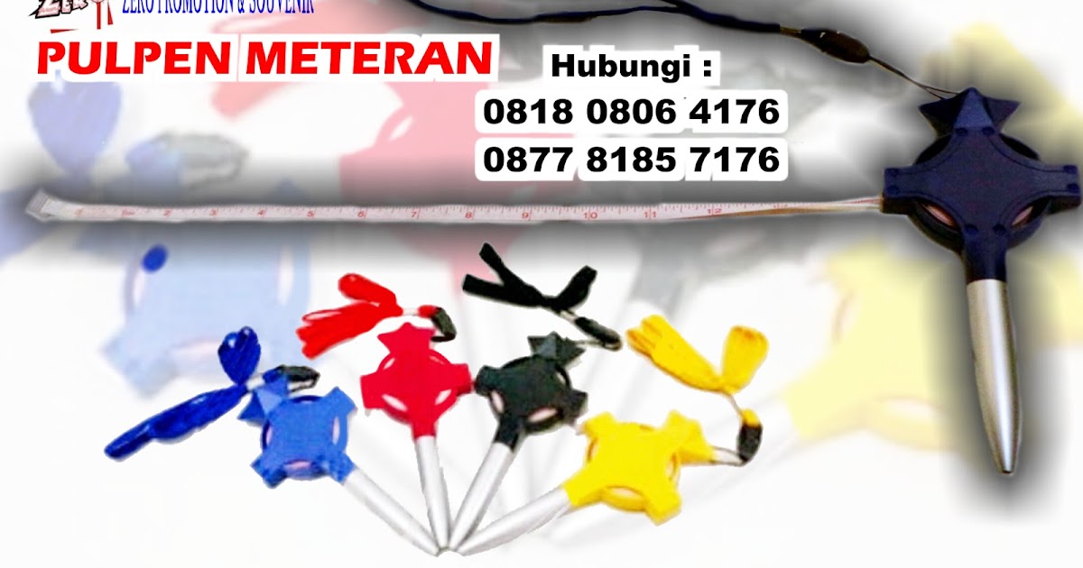 Jual Souvenir pen meteran / pulpen meteran zeropromosi souvenir