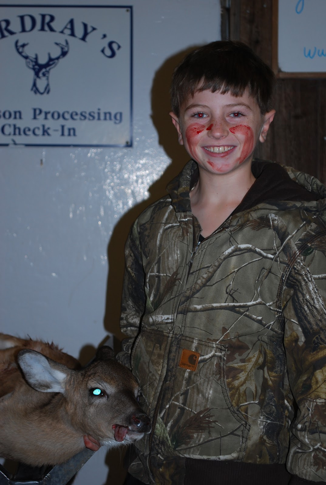 Cordray's James Cuthbert brought his first deer in with his dad