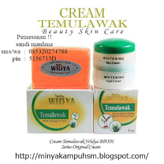 1 Paket Krim Temulawak Widya Rp 75.000 Untuk Perawatan Kecantikan