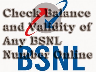 How to check balance and validity of any BSNL mobile number online