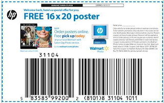 Free 16 x 20″ Poster at Walmart