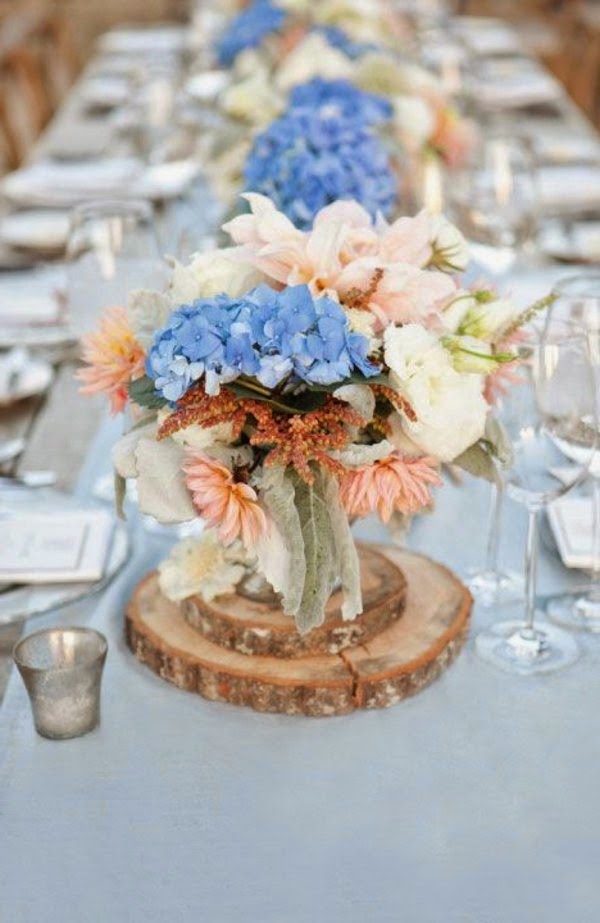 Table decoration in blue &#8211; fascinating ideas!