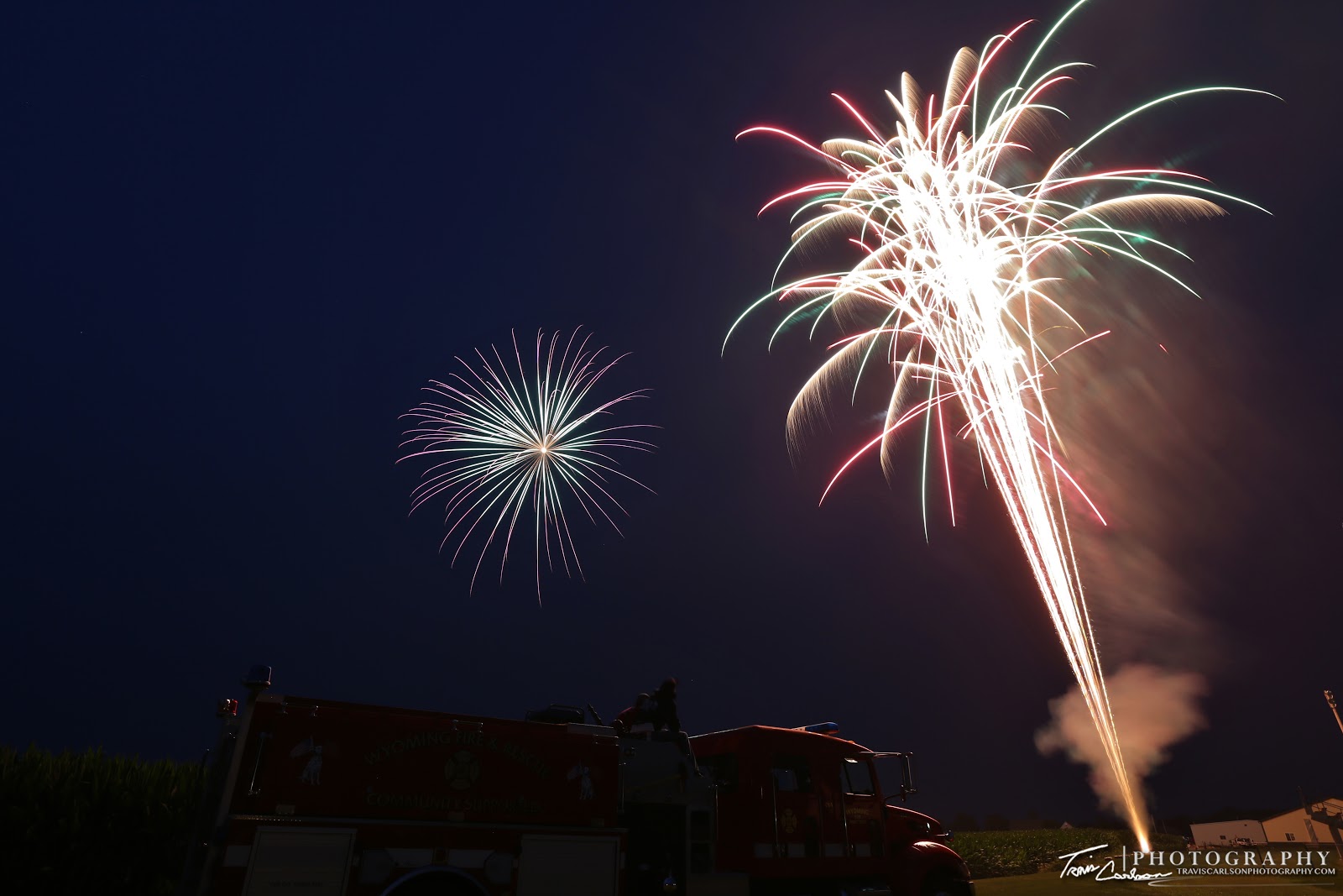 Travis Carlson Photography Blog 07/03/15 Wyoming, IL Fireworks