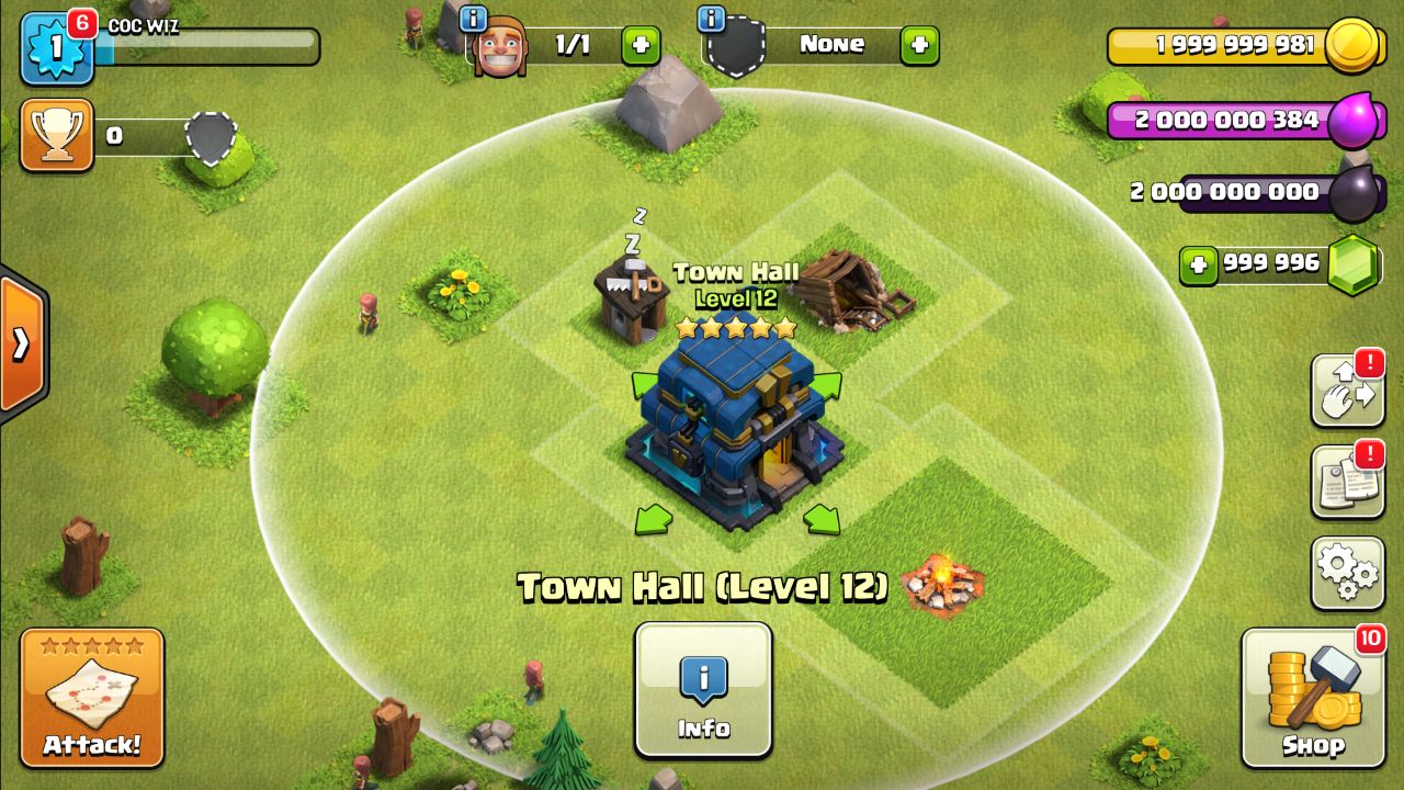 Clash of Clans Mod Hack {TH12 + Builder Base 2018} Apk Download