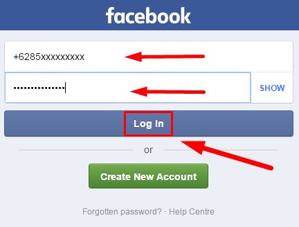 Login mobil facebook How to
