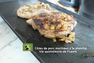 Vie quotidienne de FLaure: Côtes De Porc Marinées A La Plancha