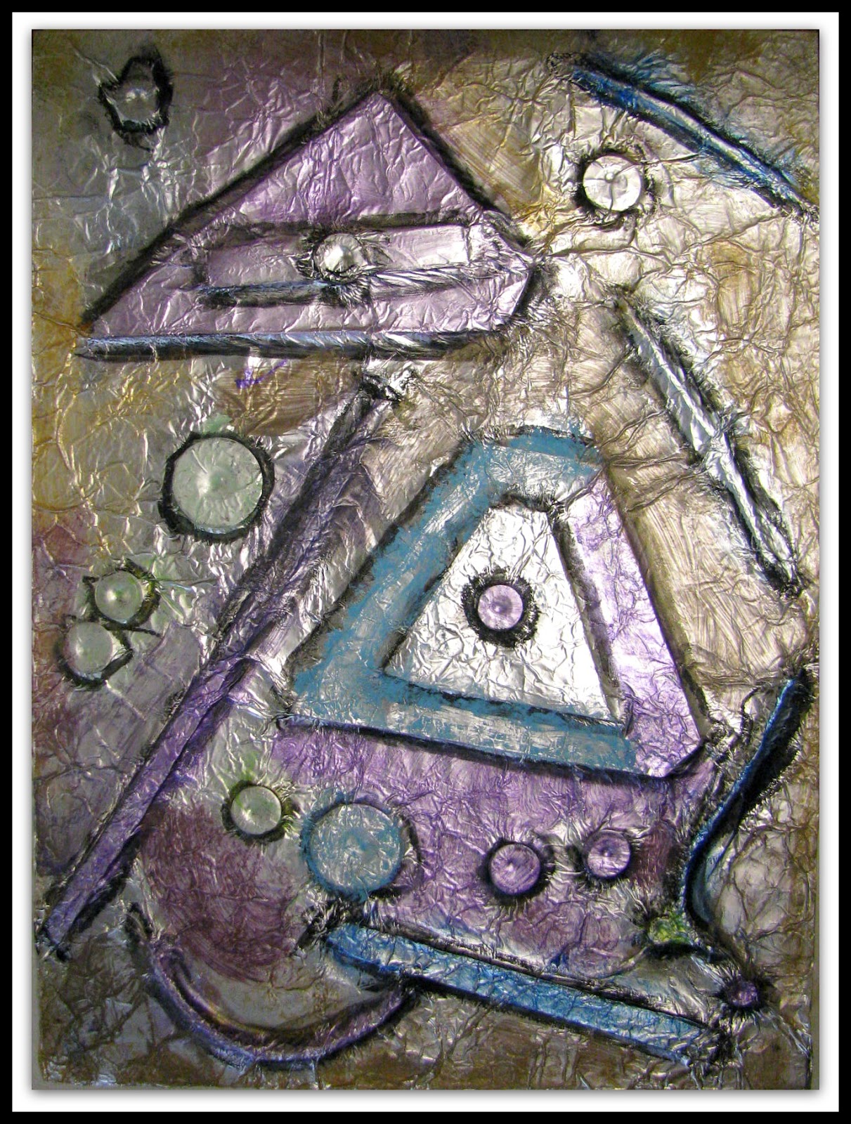 PLATEAU ART STUDIO Foil Abstract Art