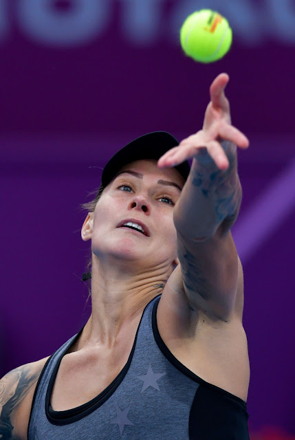 Polona Hercog Qualifying Match Clicks for 2019 WTA Qatar Open in Doha