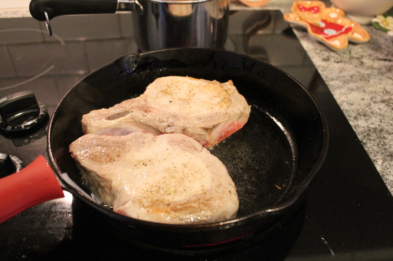 Dinner with the Grobmyers: Paula Deen Onion Smothered Pork Chops