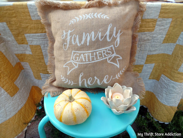 cupcakes and coffee in the garden simple fall tablescape
