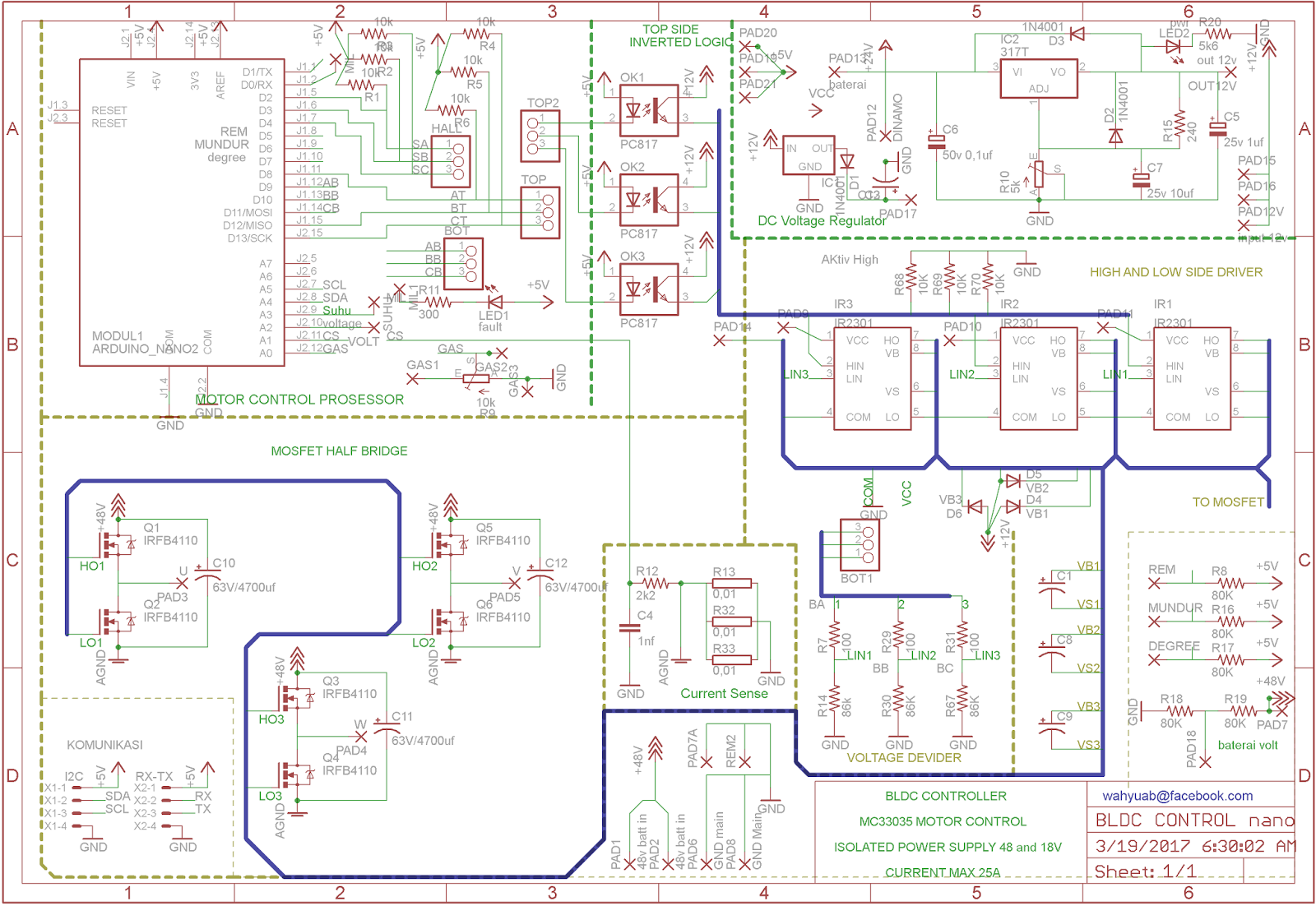 Bldc контроллер своими руками схема