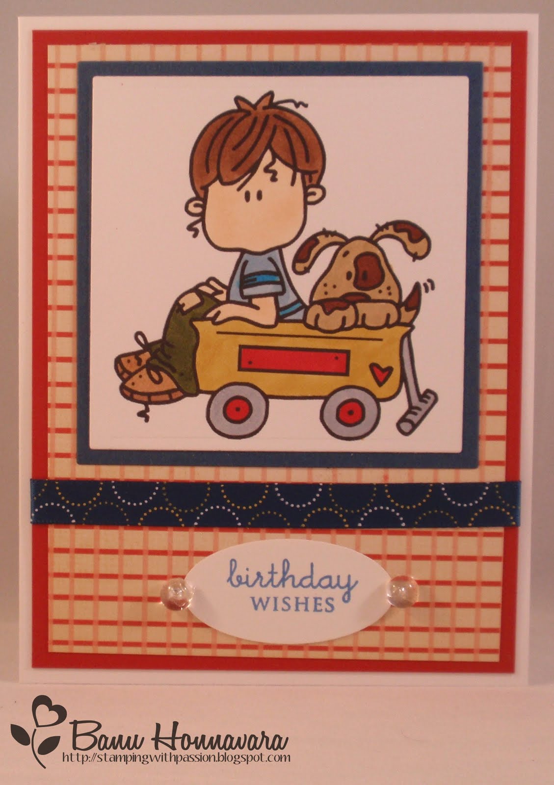 Stamping with Passion: Boy Birthday Card