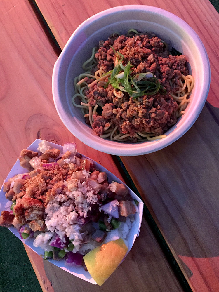 the glutton's progress LA Times Food Bowl Night Market in Grand Park