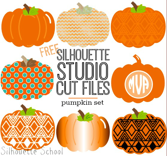 Silhouette Studio, free cut file, pumpkin