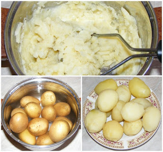 piure, cartofi pasati, piure de cartofi pentru aluatul de galuste sau gomboti cu prune, retete culinare, retete cu cartofi, preparate din cartofi,