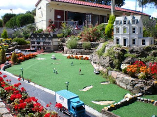 A miniature golf course at Merrivale Model Village in Great Yarmouth