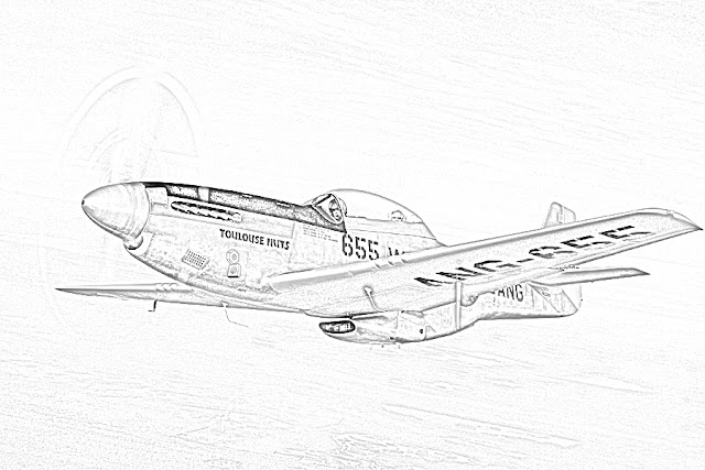 coloring page World War II fighter coloring.filminspector.com