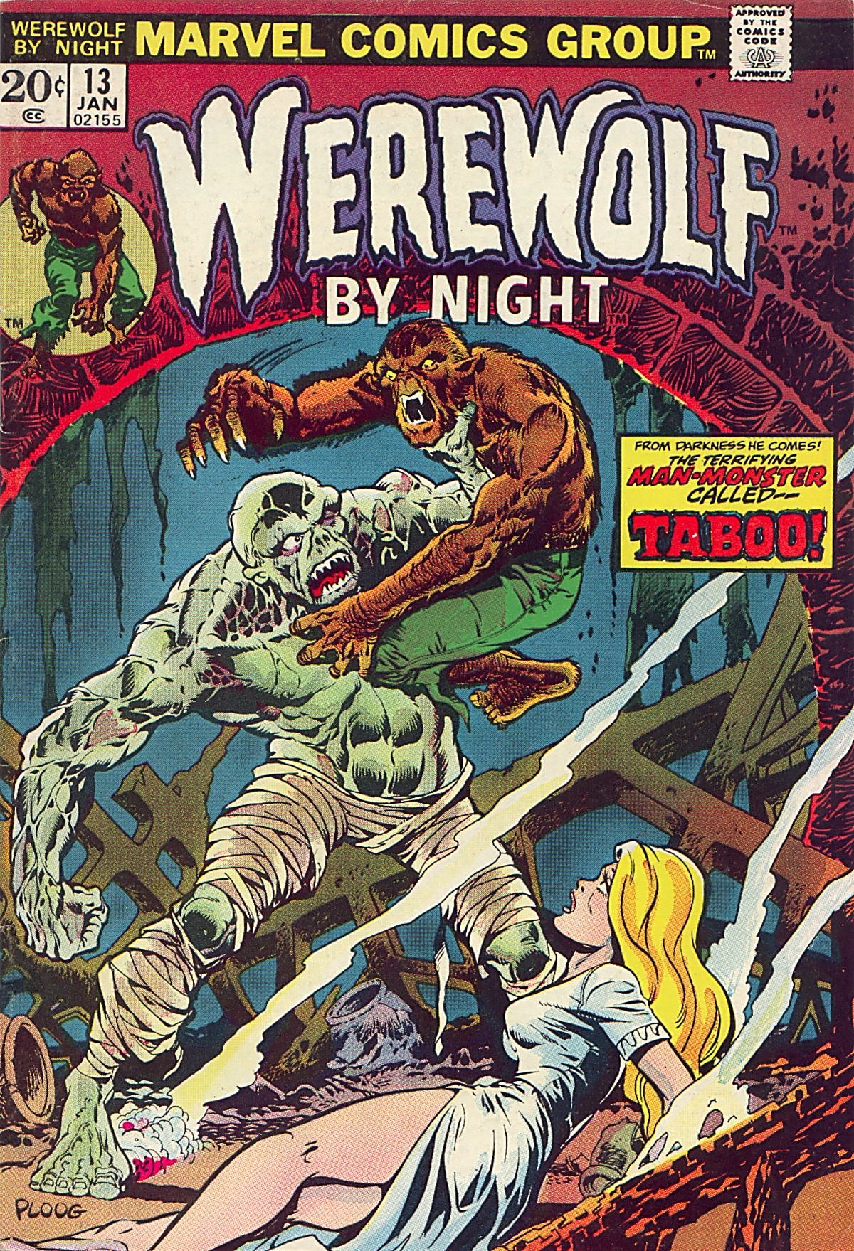 Read online Werewolf by Night (1972) comic -  Issue #13 - 1