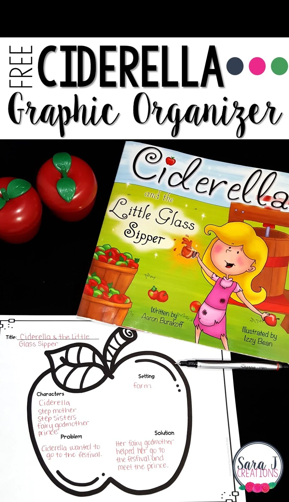 Ciderella is a cute addition to your Cinderella book collection.  It is also perfect for apple season and all the fun classroom activities that go with it.  Grab your free printables now.