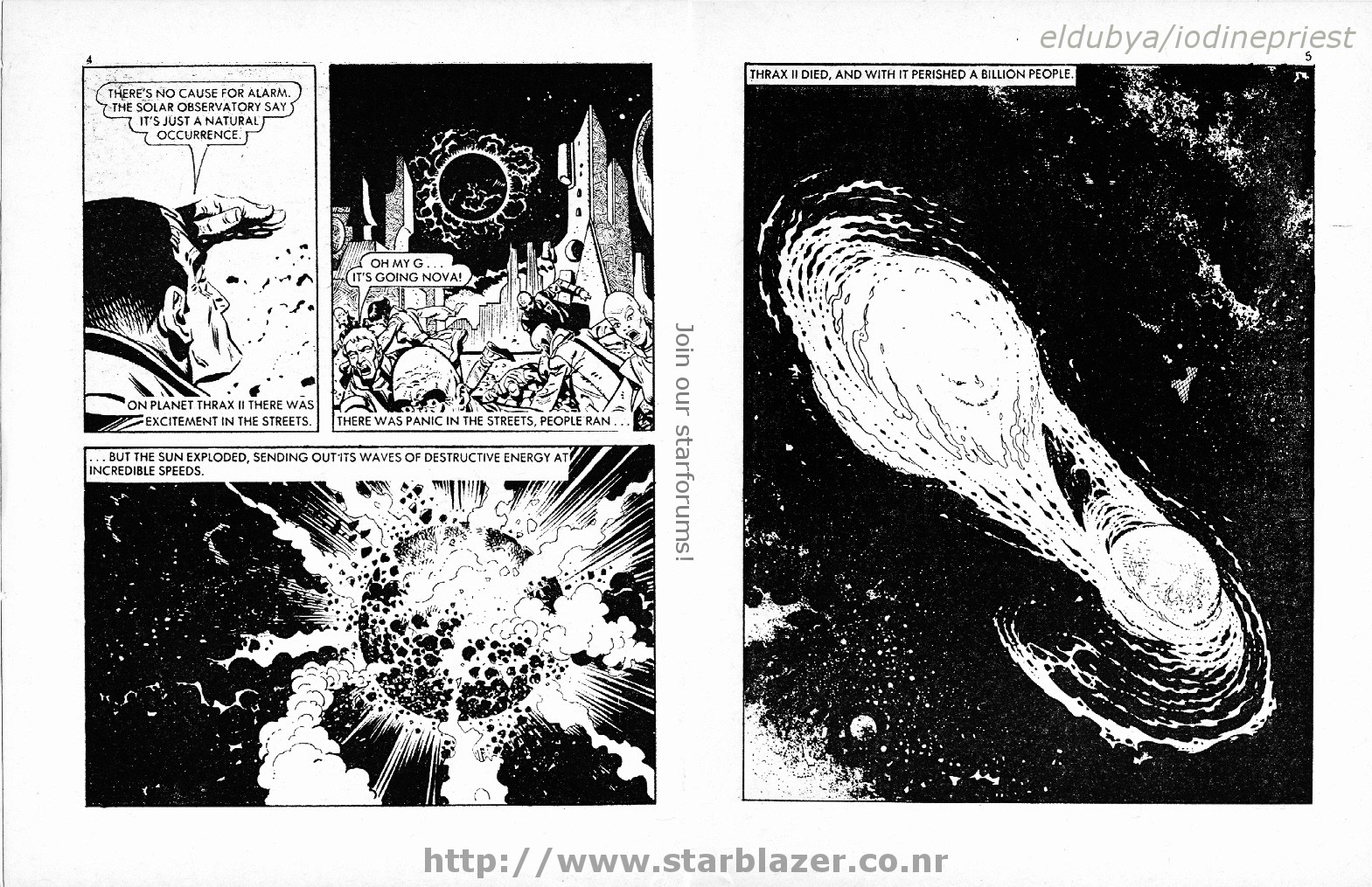 Read online Starblazer comic -  Issue #153 - 4