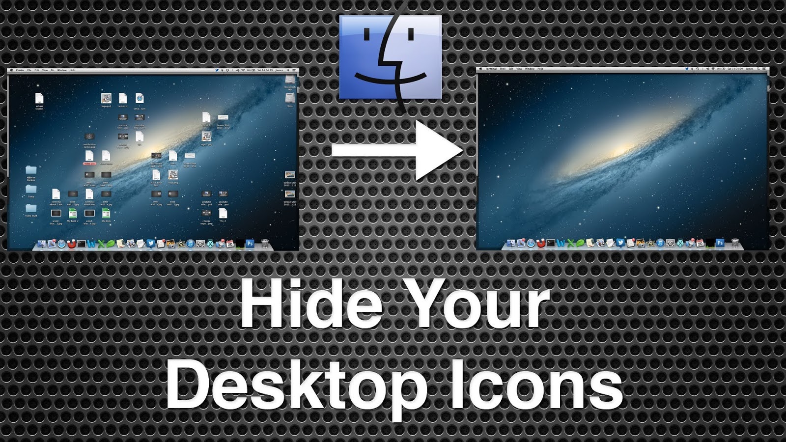 How to Hide Desktop icons in Windows, Mac when not in use Tricks Pro