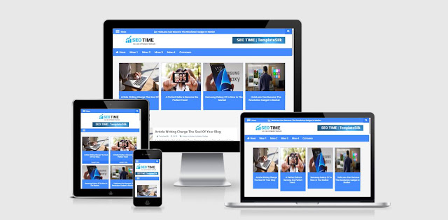 seo time responsive blogger template