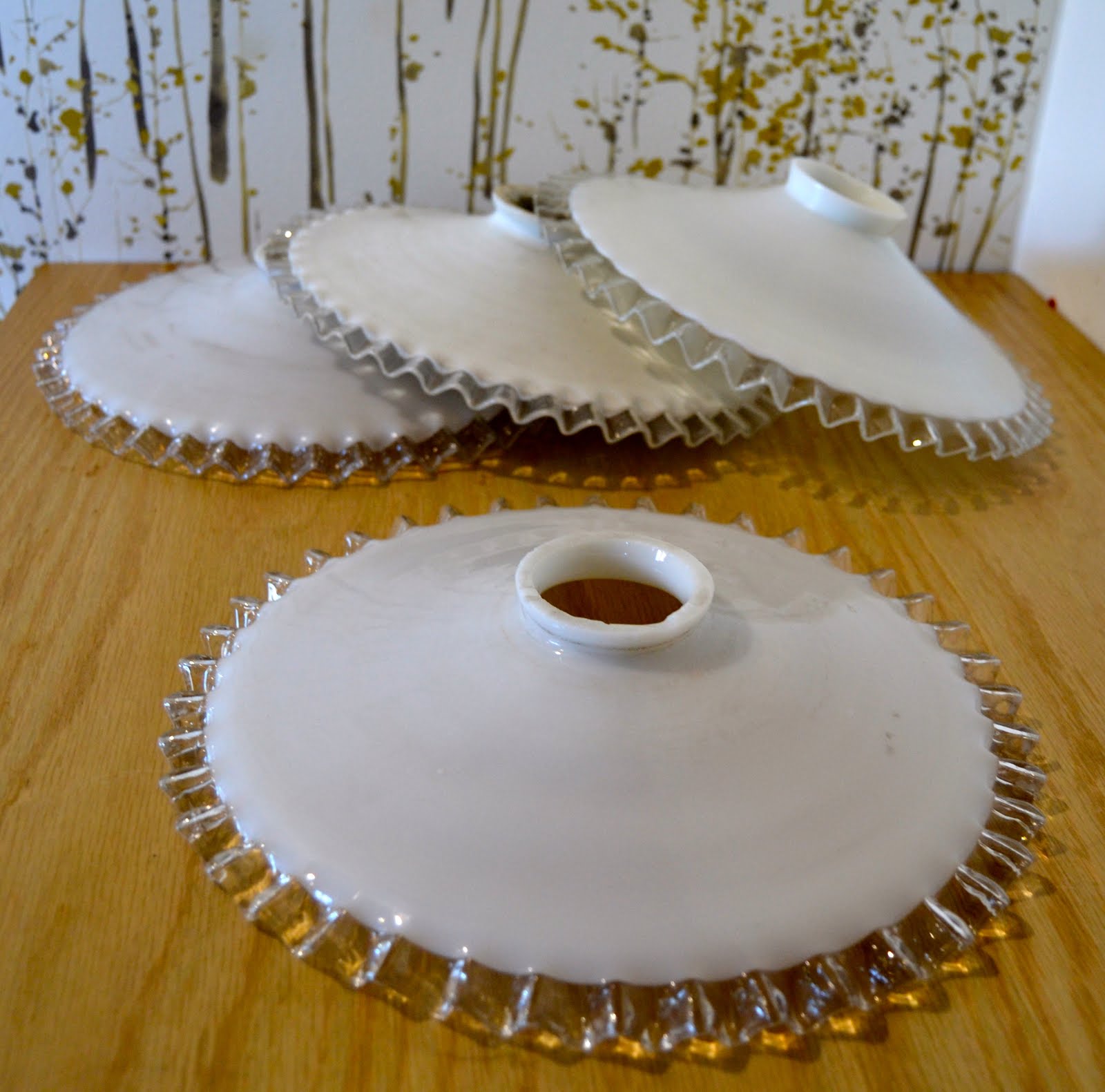 Vintage Lifestyle Concept Store ABAT JOUR , VERRE PLISSÉ