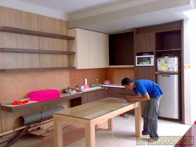 Portfolio Interior Dapur Kitchen Set Modern Minimalis Clic Work Bengkel Furniture Desain Interior Setting Ruang Dapur Pantry Bar Kantin Restoran