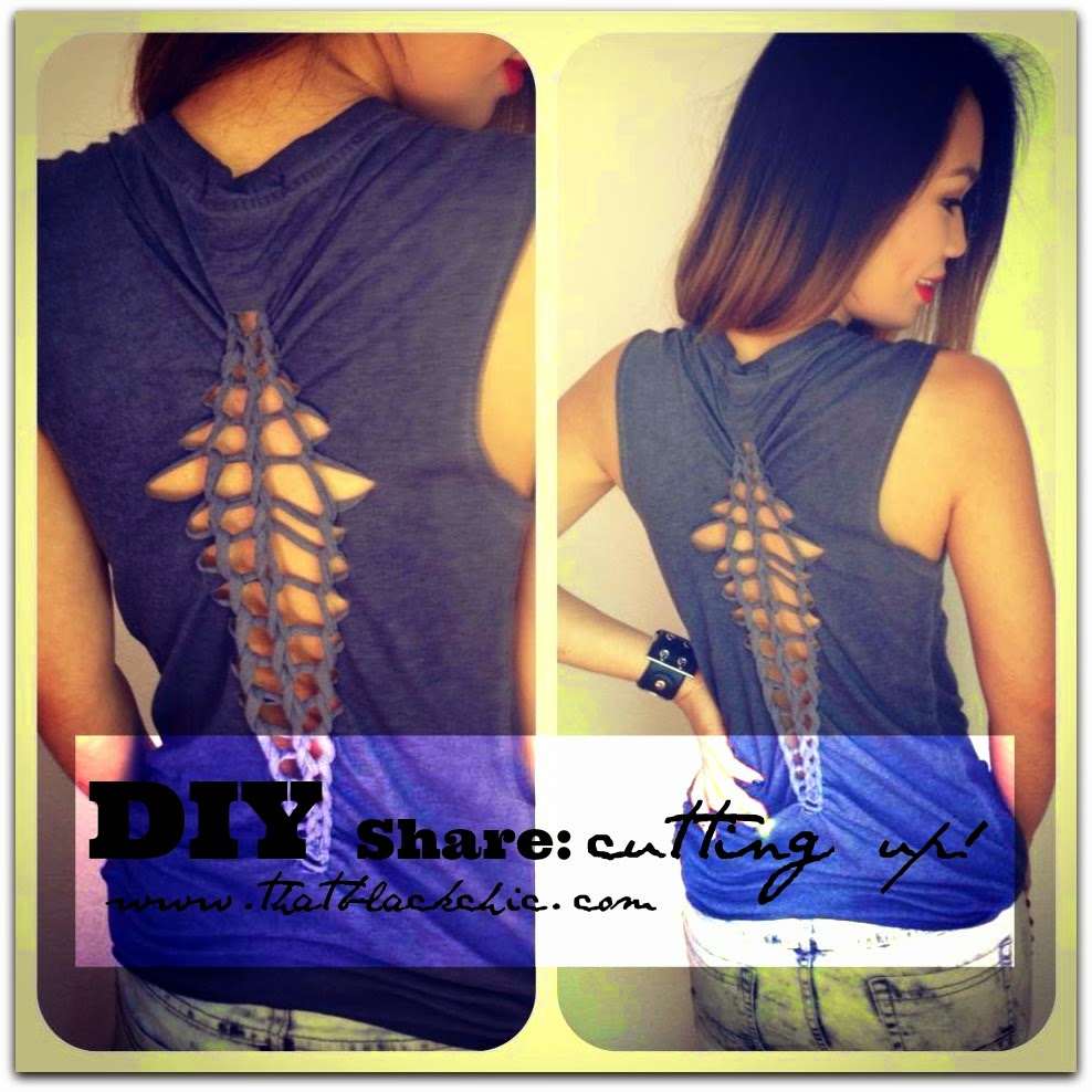 DIY Share: T-Shirt Reconstruction with SweetCandyLine | That Black Chic