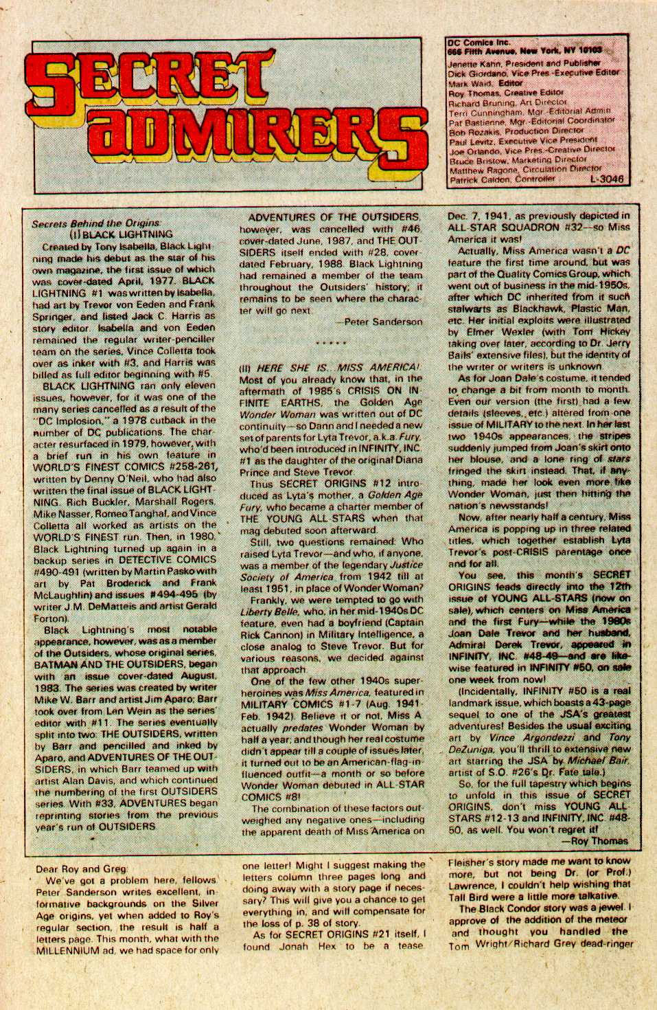 Read online Secret Origins (1986) comic -  Issue #26 - 44