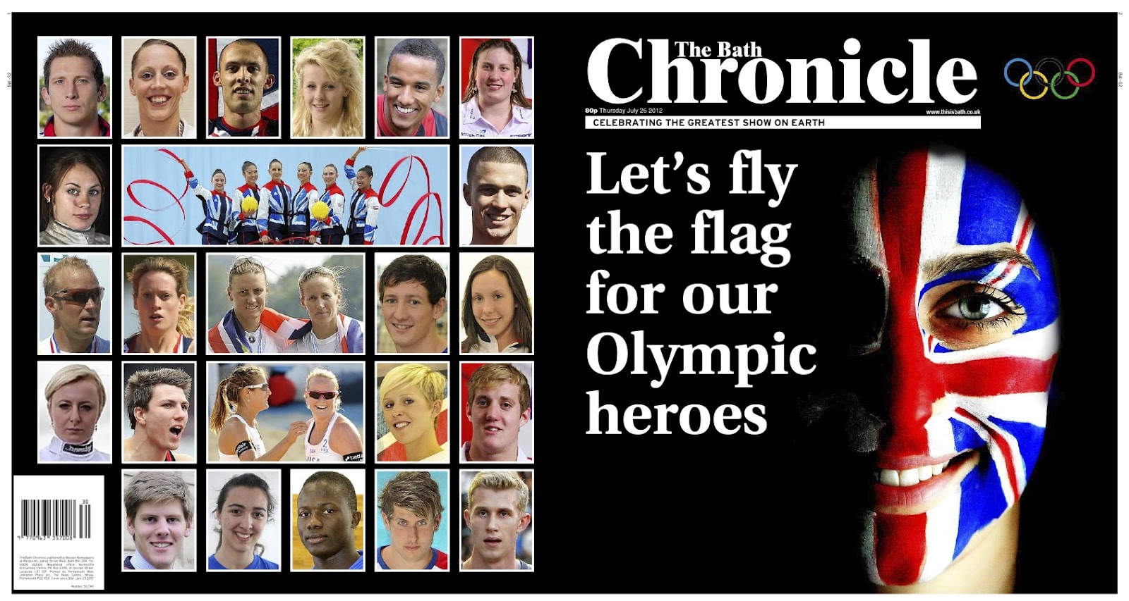 Sands Media Services Local newspapers show their Olympic style