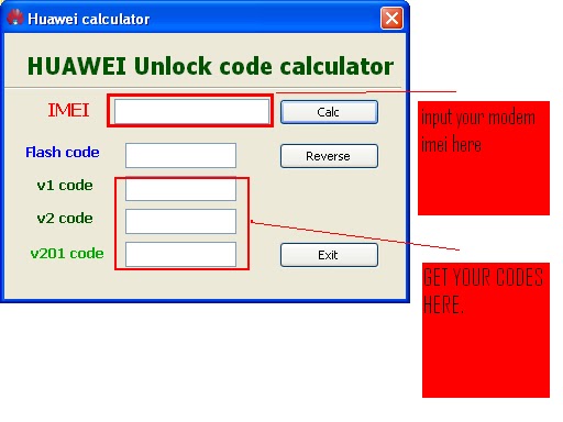 Huawei modem code calculator free download for pc