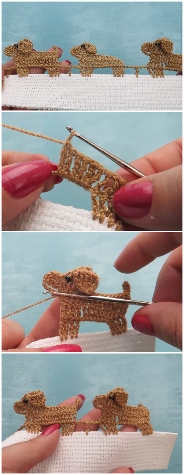 Crochet Puppies Edging
