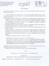 Conclusiones de la proyección electoral de 2012