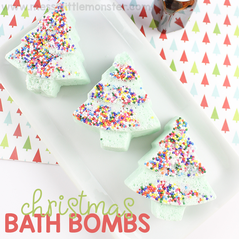 Make your own Christmas bath bombs handmade christmas gifts Messy