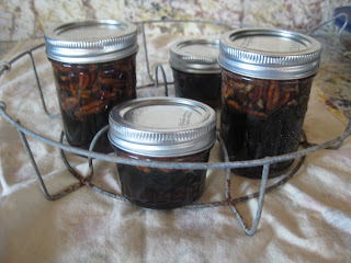 jar of processed pecan praline sauce