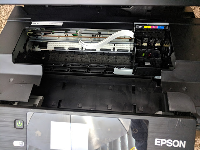 Impresora Epson y el proceso para hacer limpieza de cabezal a fondo.