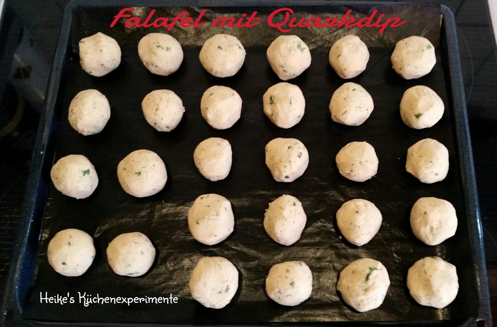 Heike&amp;#39;s Küchenexperimente ☆☆☆: Falafel mit Quarkdip