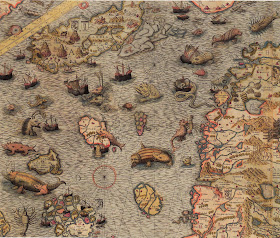 Sea Monsters on Medieval + Renaissance Maps by Chet Van Duzer (British Library 2013)