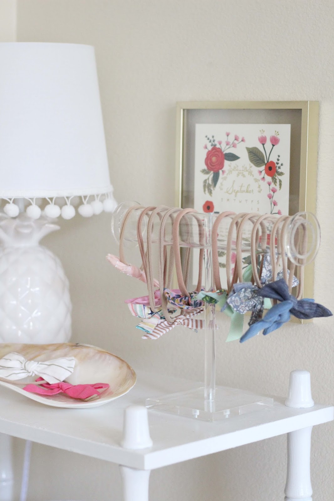 storing baby headbands