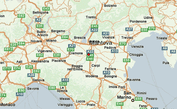 Mantova Italy Map