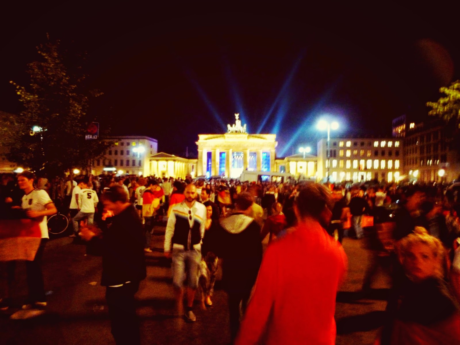 Brandenburg Gate after World Cup 2014