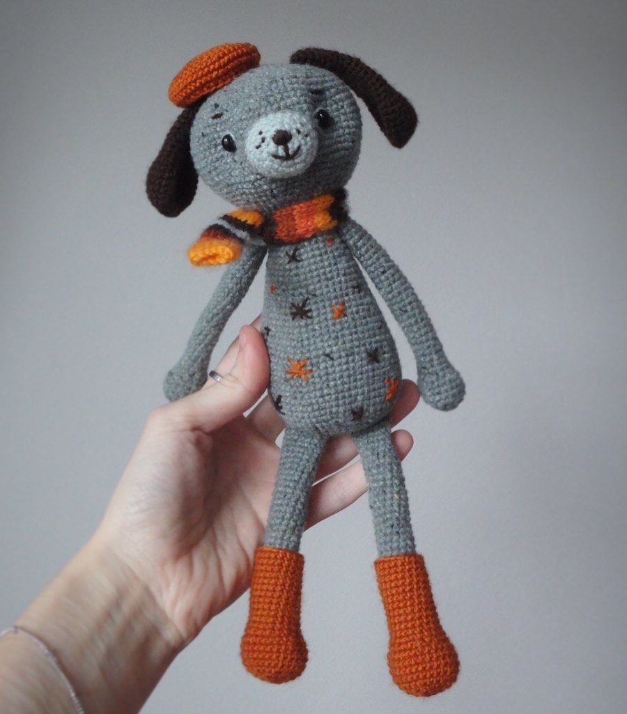 Crochet dog amigurumi pattern