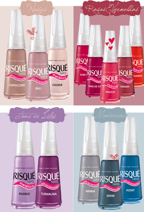 Blog Do Esmalte: Risque Relança 13 cores