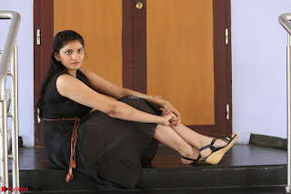 Khanishka new telugu actress in Black Dress Spicy Pics 05