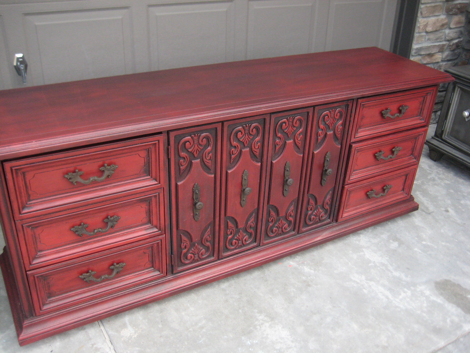 Thornton Moving Sale Red Custom Sideboard 400 obo