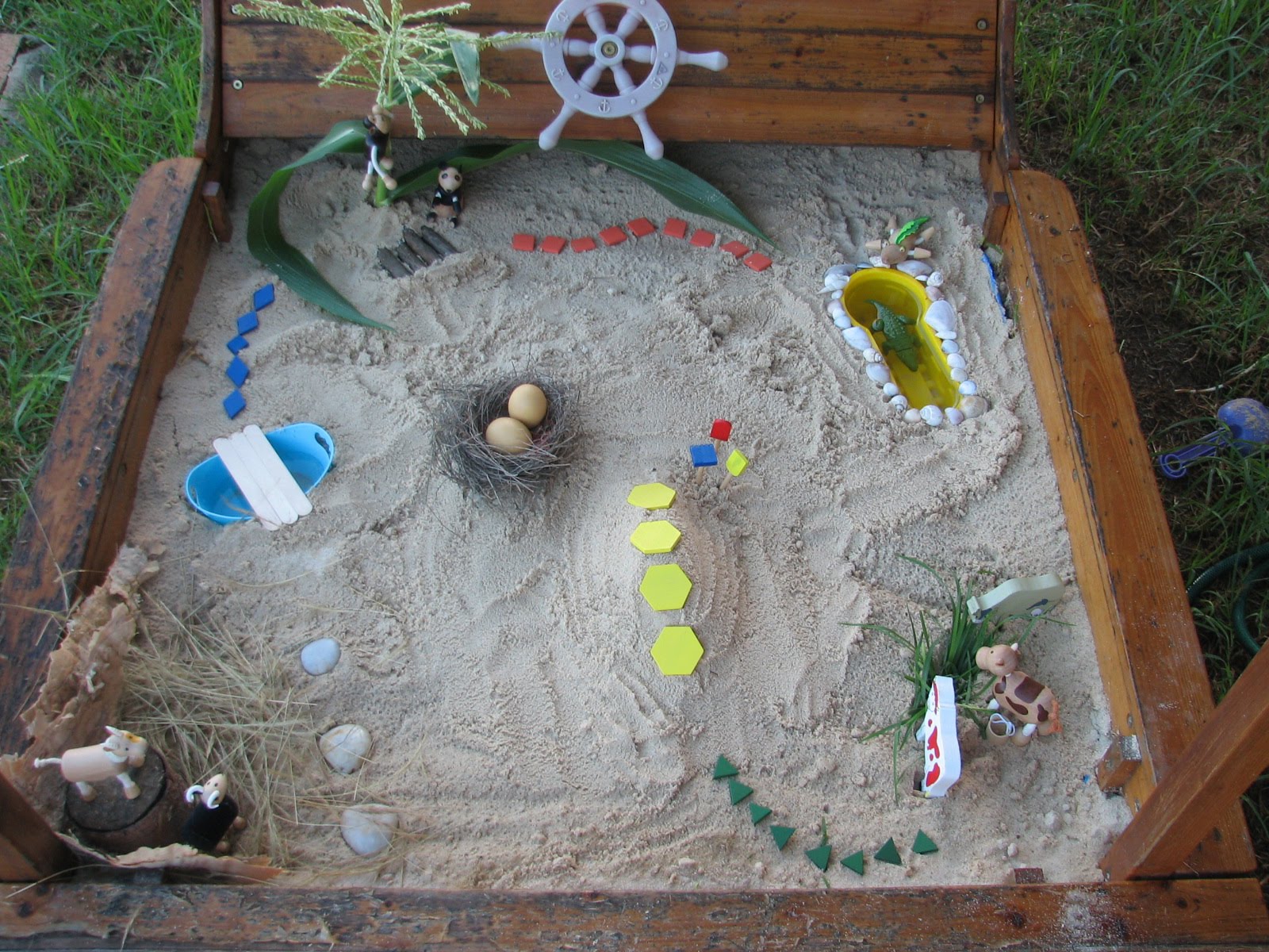 What do you do all day? Sandpit treasure hunt