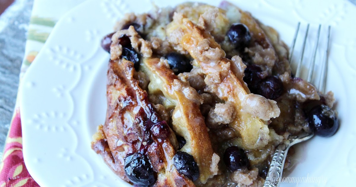 MIH Recipe Blog Overnight Blueberry Waffle Bake