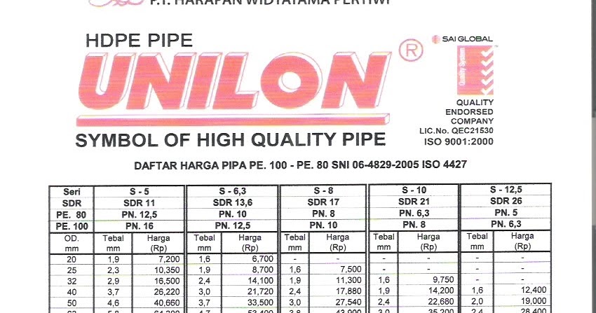Brosur Pipa Hdpe Vinilon