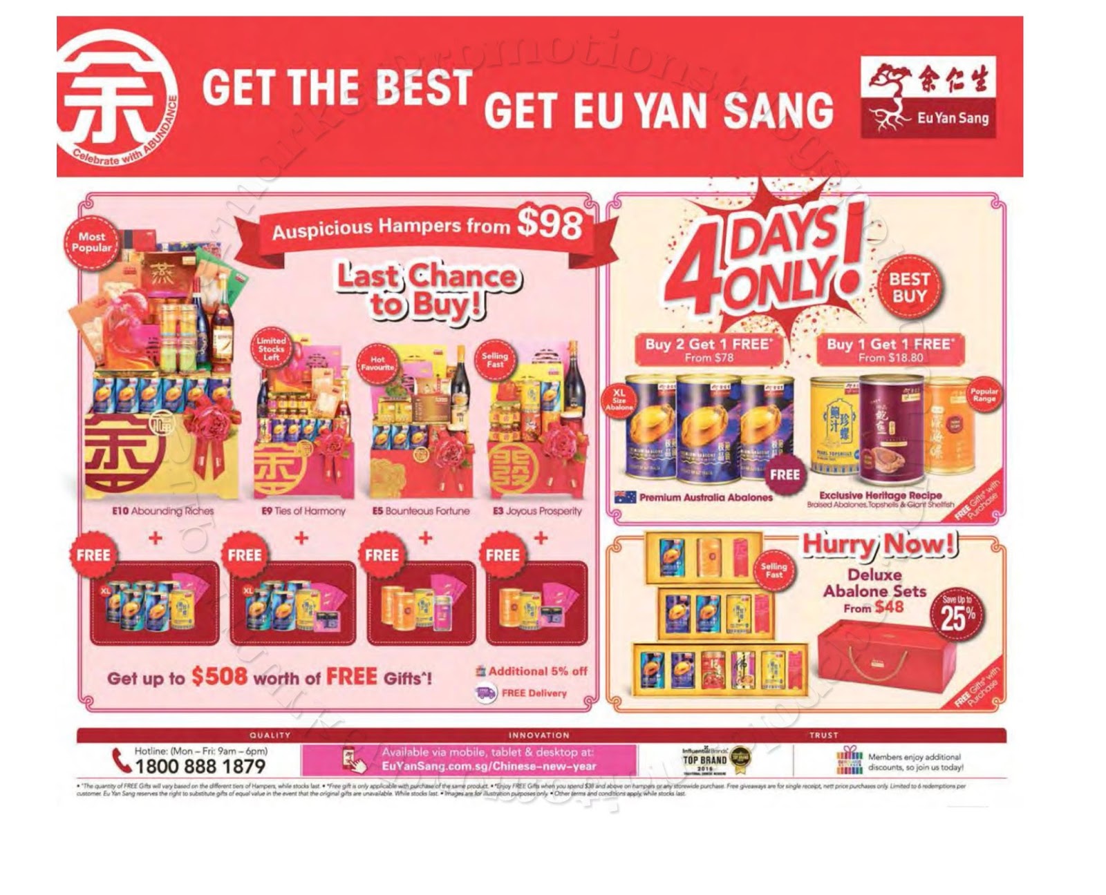 Eu Yan Sang CNY Hampers &amp; Gift Set Promotion 19 January 2017